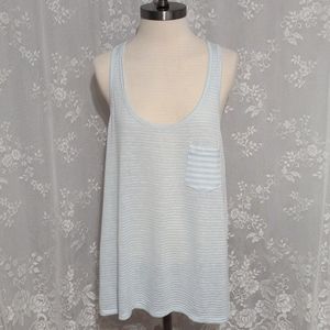 Ann Taylor Loft - Striped Tank Top With Pocket